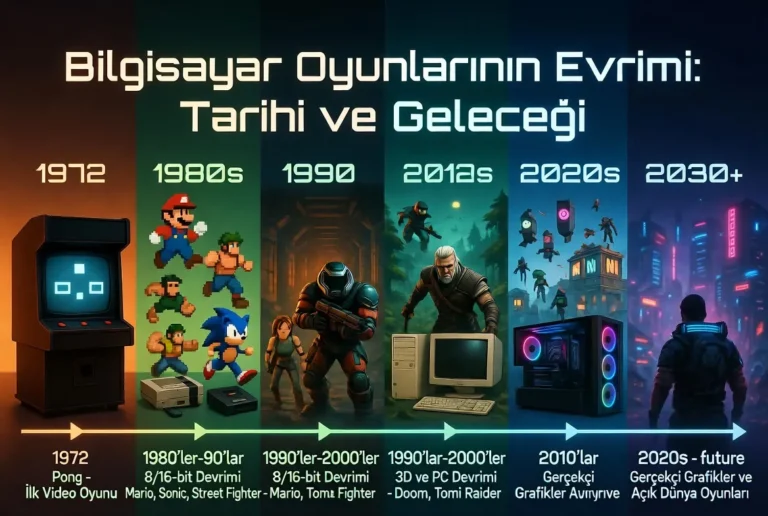 Bilgisayar Oyunlarının Evrimi: Tarihi ve Geleceği