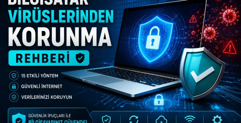 Bilgisayar Virüslerinden Korunma Rehberi: 15 Etkili Yöntem (2026)